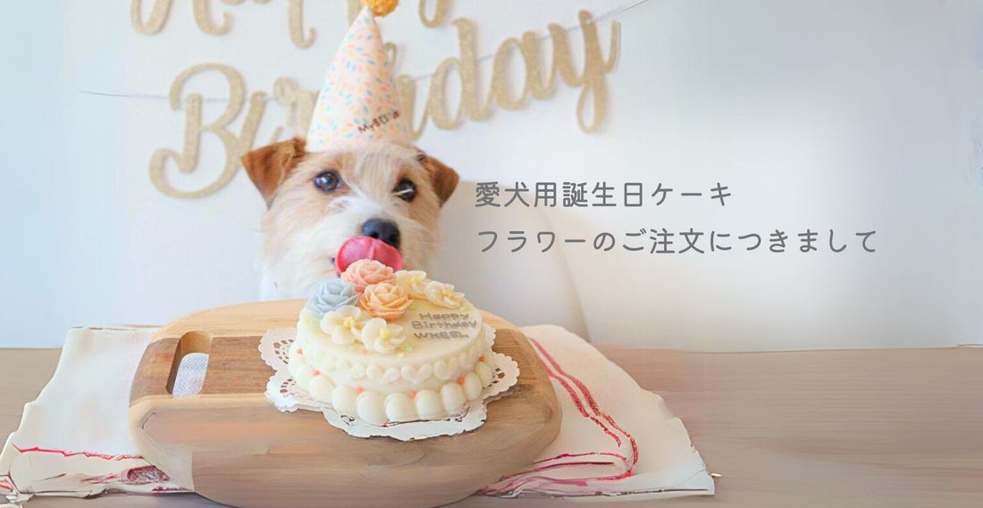 愛犬用誕生日ケーキ フラワーのご注文につきまして