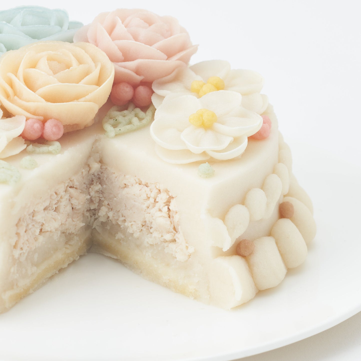 【送料無料】愛犬用 誕生日ケーキ フラワーセットD